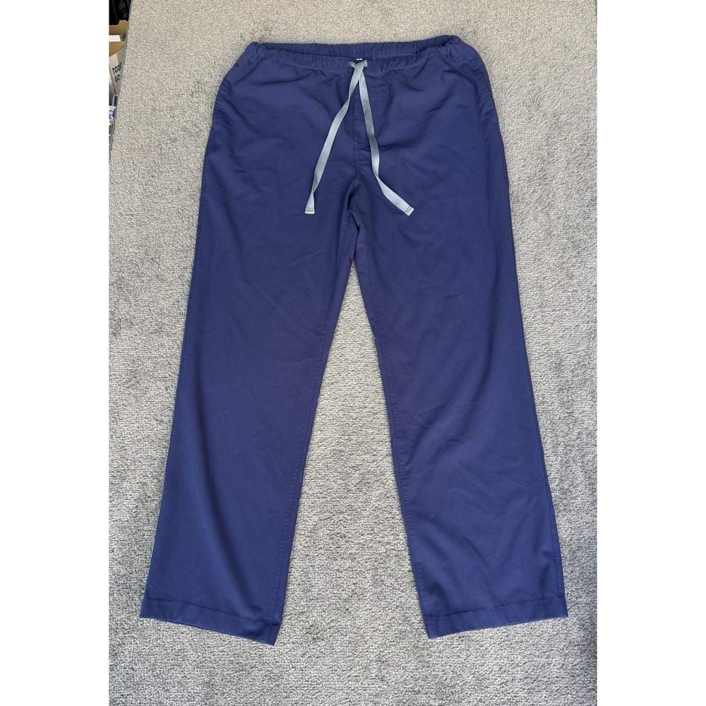 FIGS Technical Collection Navy Blue Scrub Pants FM4500 Mens Size M Drawstring